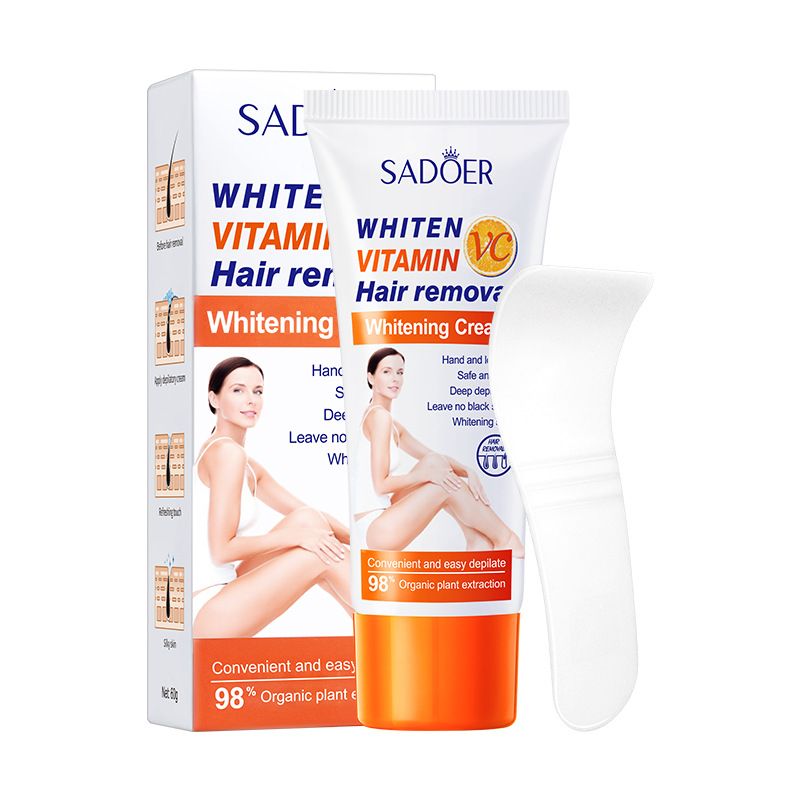 VC Hair Removal Cream 60g SADOER Vitamin C Hair Removal Does Not Stimulate_voghion.com