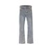 women's men's hip-hop washed distressed trousers for men and women same style spiral stitching bootcut multi-size blue jeans_voghion.com