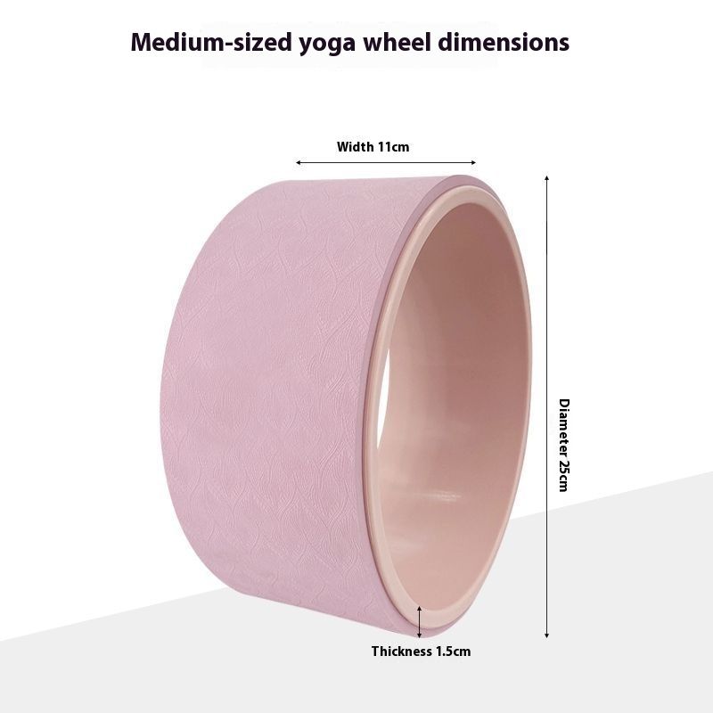 Roda pequena para iniciantes, ombros e costas finas, círculo de ioga, roda de rolamento para as costas, equipamento de ginástica, flexão para trás_voghion.com