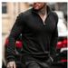 Men's Semi-Turtleneck Sweater - Soft Knit Pullover With Cable Stitch Design, Machine Washable, 10 Classic Colors (M-3XL)_voghion.com
