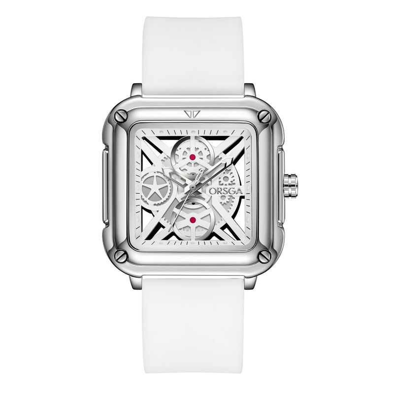 Damenuhren Oshiga Paar Unisex Uhr Fashion Square Hohl Design Leuchtende Silikon Quarzuhr Weiblich_voghion.com