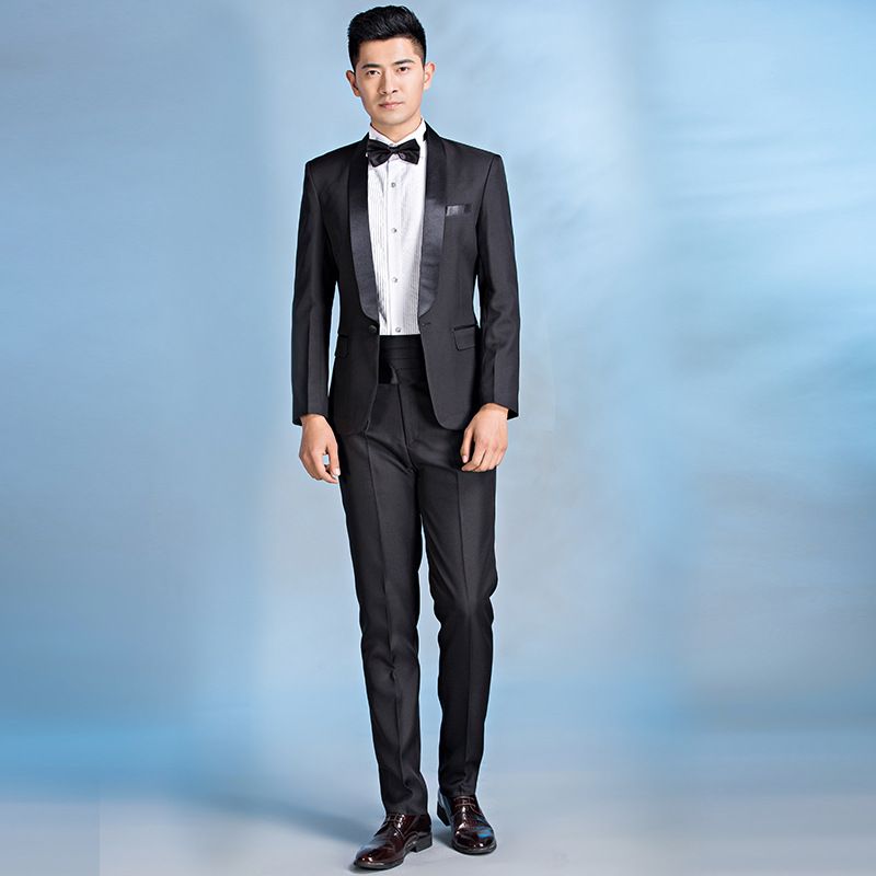 CT Men's Costume Formal Wear Adult Choir Annual Meeting Host Emcee Singer Stage Performance Suit Set_voghion.com