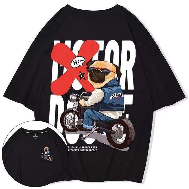 C&J Large Men's Short Sleeve Fashion Brand Fat Man Hip hop Half Sleeve Fat Man T-shirt Men's Summer_voghion.com