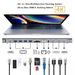 USB Typ C HUB zu 3,0 Dual HDMI-kompatibel RJ45 USB HUB 12 in 1 Dock Station Mit PD 3,0 Ladung für MacBook Pro Typ C Splitter_voghion.com