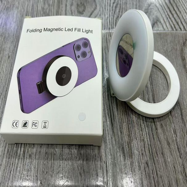 Mini LED tre-gears justerbar magnetisk udfyldningslys egnet til iPhone 12/13/14/15-serien mobiltelefoner_voghion.com