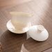 White Jade Porcelain Gaiwan Single Kung Fu Bowl With Lid Three Talents Large Cup Dehua Ceramic Household Tea Set_voghion.com