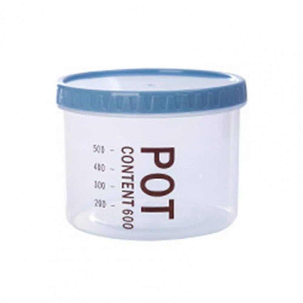 4Pcs Round Shaped Practical Snacks Storage Container Eco-Friendly Sealed Jar With Scale Kitchen Accessories_voghion.com