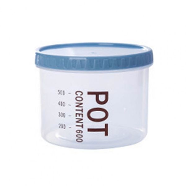 4Pcs Round Shaped Practical Snacks Storage Container Eco-Friendly Sealed Jar With Scale Kitchen Accessories_voghion.com