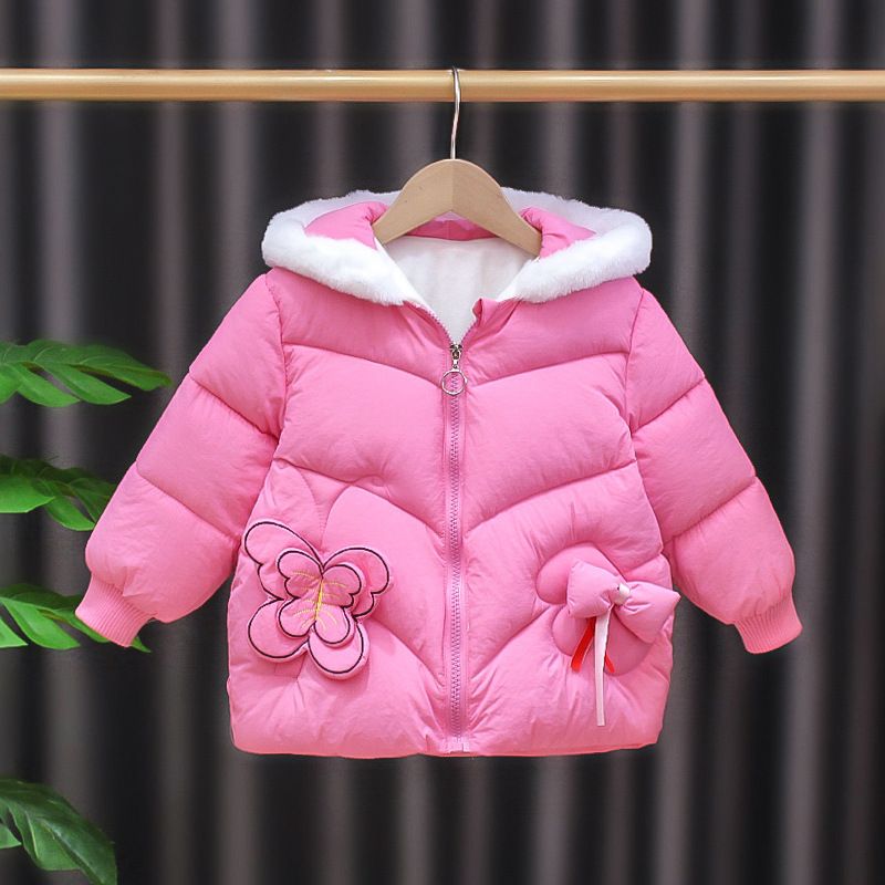 Girls' Winter Cotton-padded Jacket Children's Cotton-padded Jacket In Children's Thick Little Girl's Down Cotton-padded Jacket_voghion.com