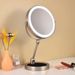 Mother & Kids Folding Makeup Mirror Desktop Magnifying Desktop Double Sided LED Light With Smart Fill Light Dressing Mirror Touch Switch_voghion.com