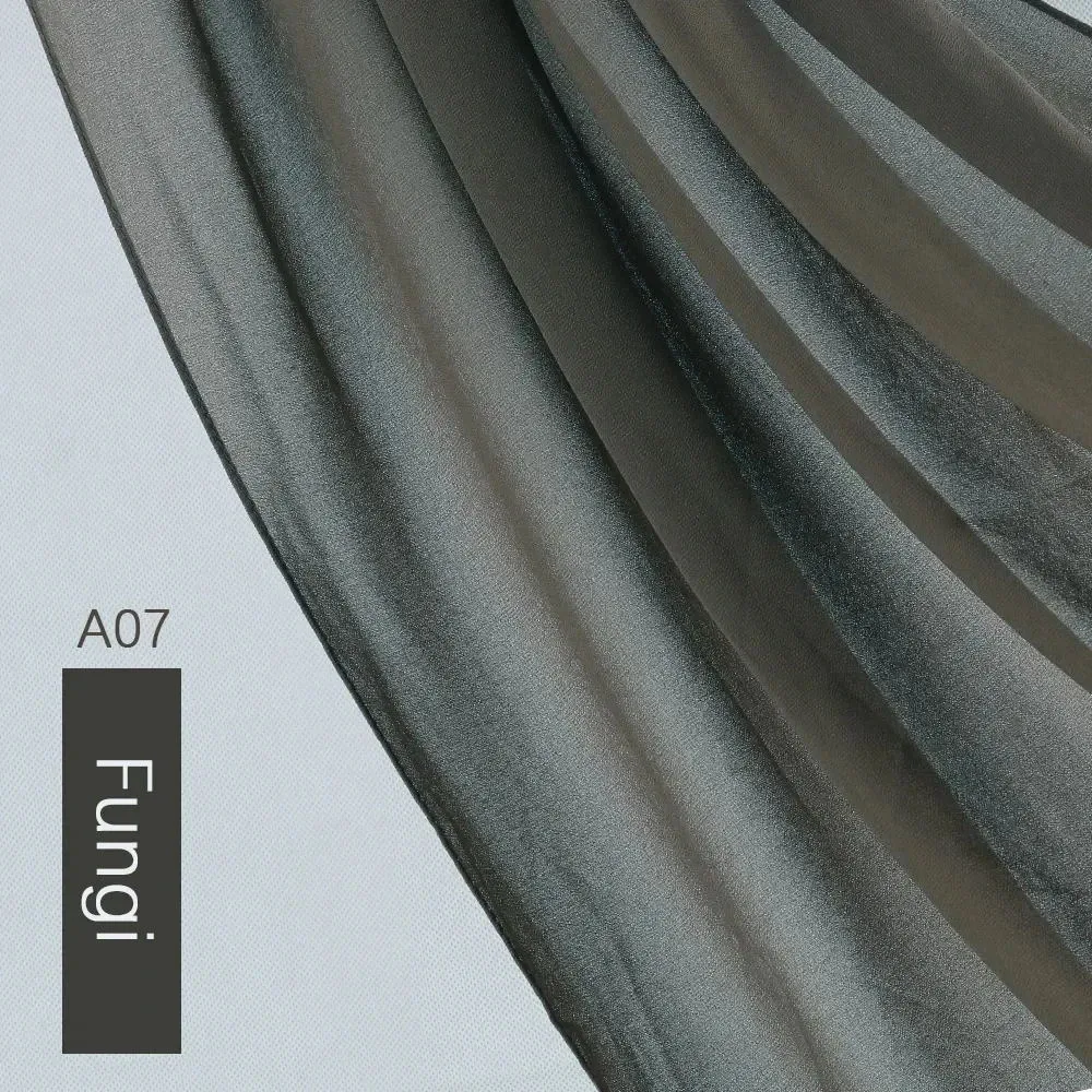 Foulard musulman Voile en mousseline de soie perlée Voile long malais Châle africain du Moyen-Orient_voghion.com