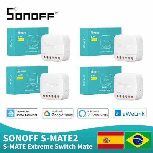 SONOFF S-MATE Extreme Switch Mate S-mate2 Uzaktan Otomasyon Modülü MINIR4/DUALR3/DUALR3 ile Kendin Yap Akıllı Ev_voghion.com