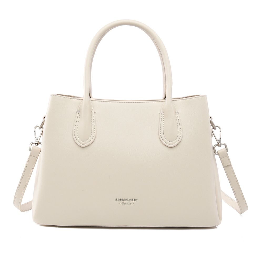 LEMON KOKO Borsa a tracolla in PU di grande capacità da donna con chiusura a cerniera, elegante borsa a tracolla per lavoro e uso quotidiano (nero, tè al latte, crema)_voghion.com