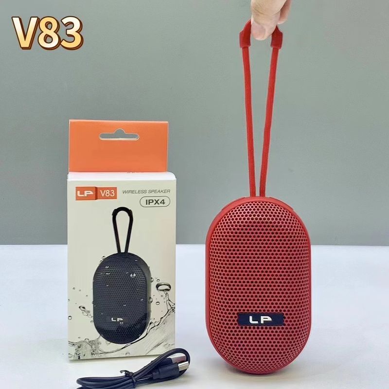 Νέο ασύρματο υπογούφερ Bluetooth LP-V83 για εξωτερικούς χώρους, αδιάβροχο, μίνι ηχείο χειρός με δυνατότητα εισαγωγής κάρτας_voghion.com