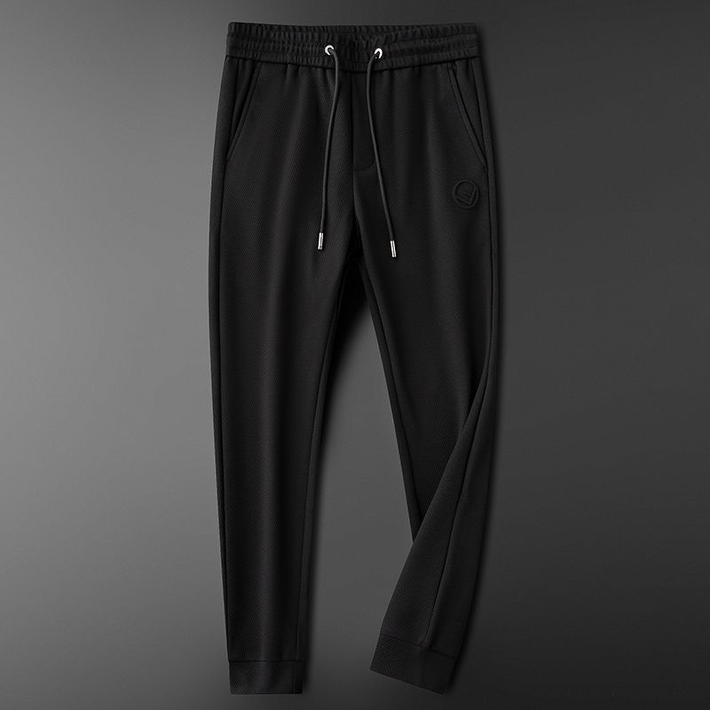 Men's Slim-Fit Jogger Pants – Stretch Cotton Tapered Sweatpants With Drawstring Waist, Lightweight Casual Lounge Pants For Spring/Summer_voghion.com