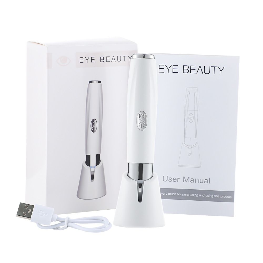 Electric color light introduction heated vibration pen, eye massage device, beauty_voghion.com
