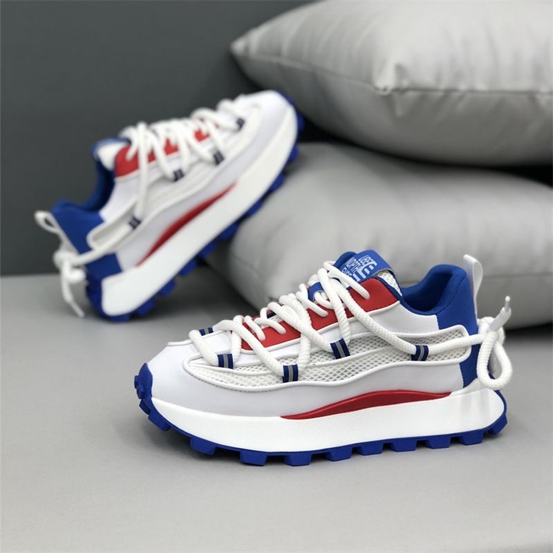 Individual fashion and comfortable casual shoes men's platform elevating board shoes_voghion.com