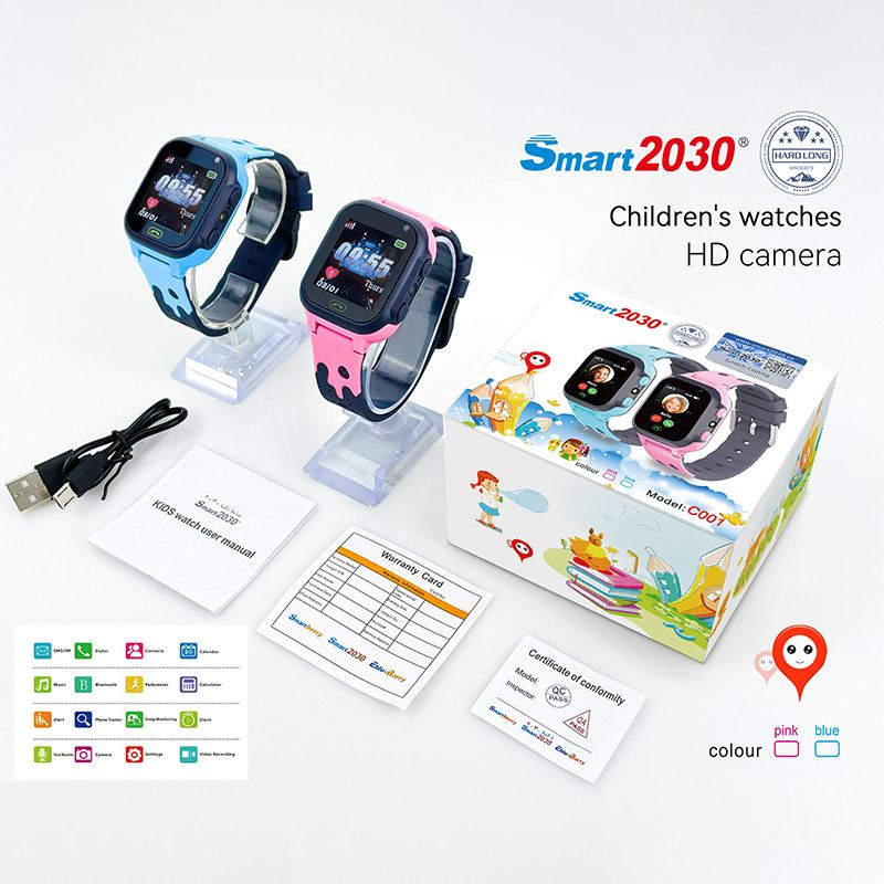Smart2030C001 Children's Card Insert Watch Call Location Information Music Bracelet_voghion.com