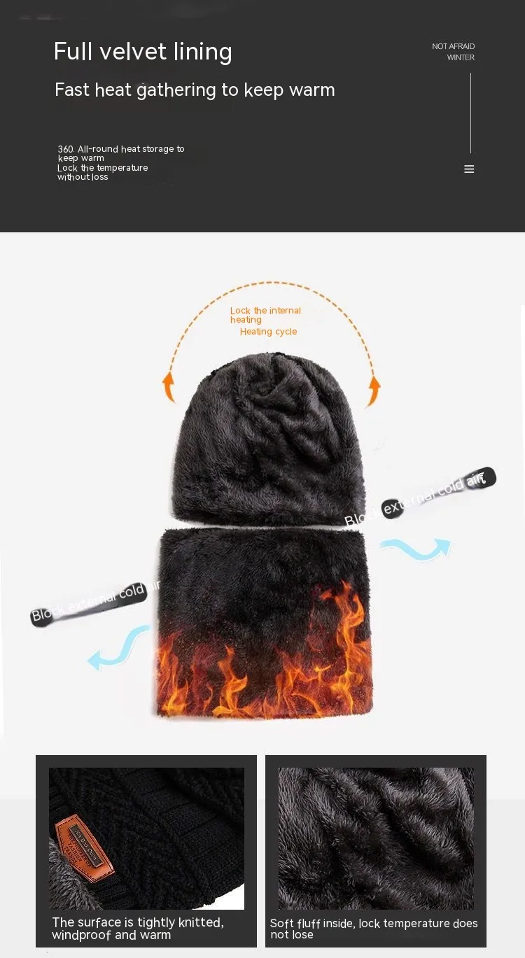 Ensemble écharpe de chapeau pour enfants à la mode garçons hiver rembourré femme bébé chapeau en laine écharpe chaude_voghion.com