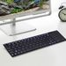 Rii K12+ Mini Wireless Keyboard with Large Touchpad Mouse&Qwerty Keypad, Stainless Steel Portable Wireless Keyboard with USB Receiver for MacBook/iPad_voghion.com