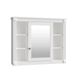 35'' X 28'' Wall Mounted Bathroom Storage Cabinet, Medicine Cabinet, Modern Bathroom Wall Cabinet With Mirror, Mirror Cabinet With 6 Open Shelves (N_voghion.com