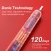 Travel Agency Toothbrush|Electric Sonic|1 Battery Can Last For 90 Days|Can Be Checked In By Plane|Suitable For Both Children And Adults|Red And Black_voghion.com