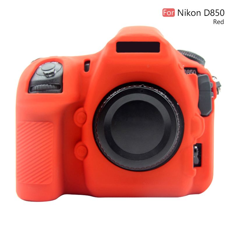 Camera Bags Soft Silicone DSLR Camera Case Cover Protection Black Yellow Red Camouflage For Nikon D850 Digital SLR Camera_voghion.com