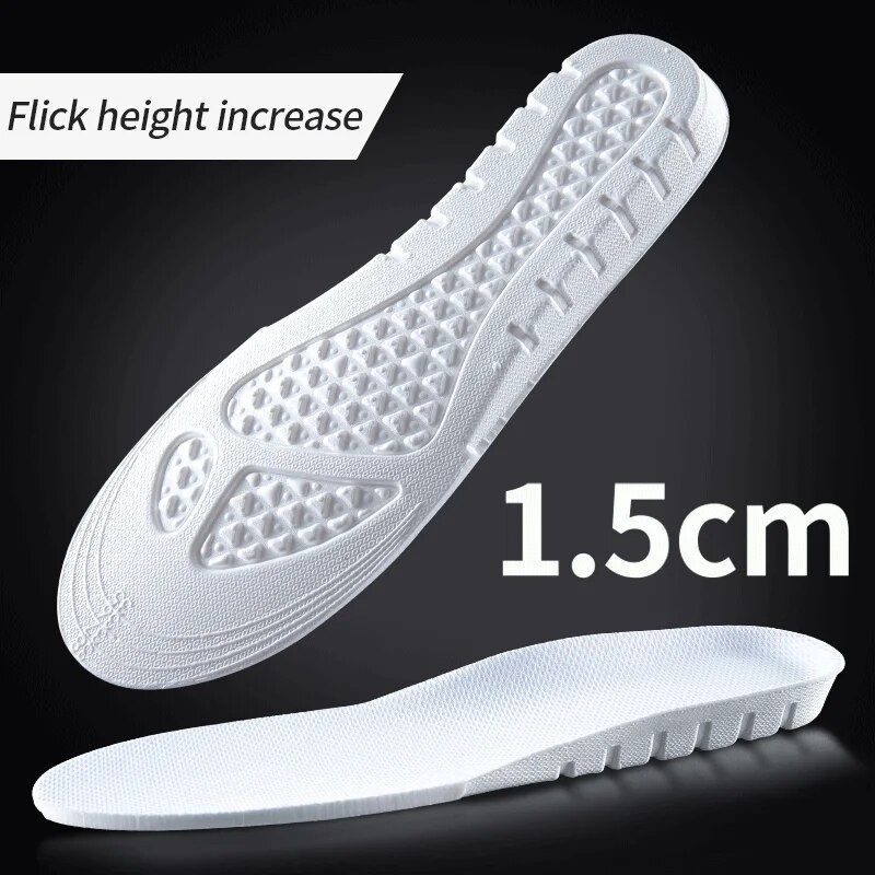NAFOING Nye Invisible Height Increase-innleggssåler EVA Soft Light Sko Sålepute for menn Kvinner Hælløftende fotpleiebue_voghion.com