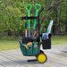Azuma Garden Tool Caddy Trolley Tidy Cart 2 Buckets 18 Pocket Belt Sturdy Wheels_voghion.com