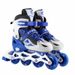 Neu Kinder Inline Rollschuhe PVC Einzigen Flash Set Einstellbar Inklusive Helm Schutz Getriebe_voghion.com