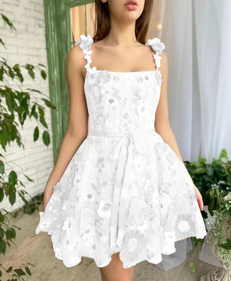 Women's three-dimensional flower embroidery hip sexy dress_voghion.com