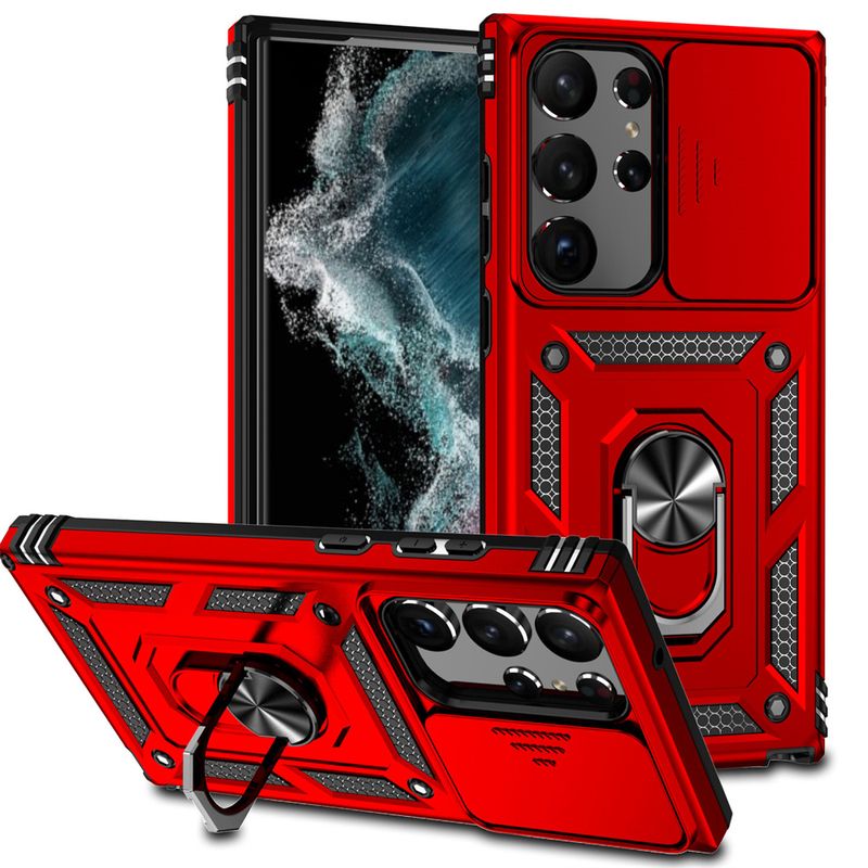 Case For Samsung Galaxy S23 S22 S21 Ultra Plus A54 A34 A14 Kickstand with Camera Protection Rugged Military-Grade Drop Cover_voghion.com