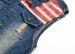Herrenbekleidung Slim Fashion Herren Jeansweste Herren Jeansweste Weste Flagge Casual Weste_voghion.com