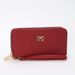 Wallet Card Cases Ladies Wallet New Bow Double Pull Wallet Fashion Mobile Phone Bag Simple Girlish Style_voghion.com