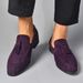 Brand Design Men Suede Leather Shoes Moccasins Purple Tassel Pointed Men's Loafers Vintage Slip-on Casual Men Social Dress Shoe_voghion.com