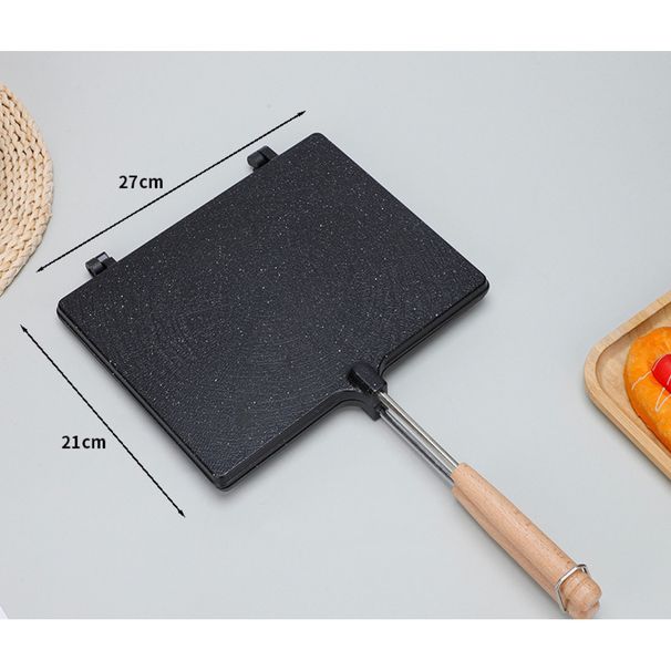 Sandviç Açık Hava Barbekü Biftek Yapışmaz Kızartma Ev Tipi Çıkarılabilir Ekmek Tost Izgara Tavası_voghion.com