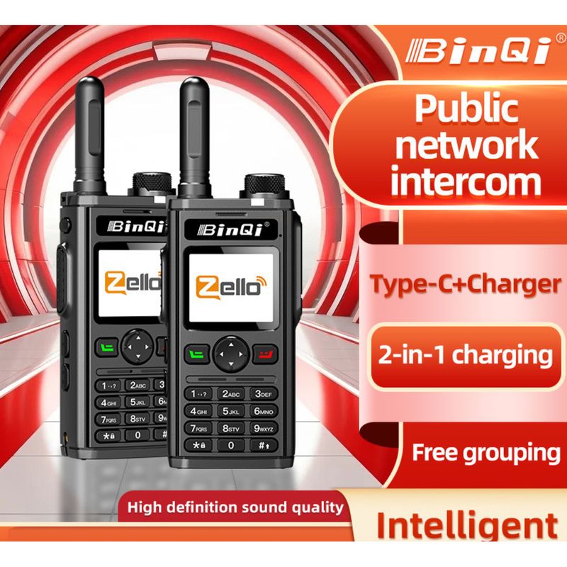 Walkie-Talkie Zello Overseas English Version Latin America With WiFi Bluetooth TYPE-C Charging Smart Handheld_voghion.com
