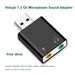 3.5mm USB Sound Card, Audio Headphone Adapter, 7.1 External Sound Card, Microphone, Headset, Computer, And PC_voghion.com