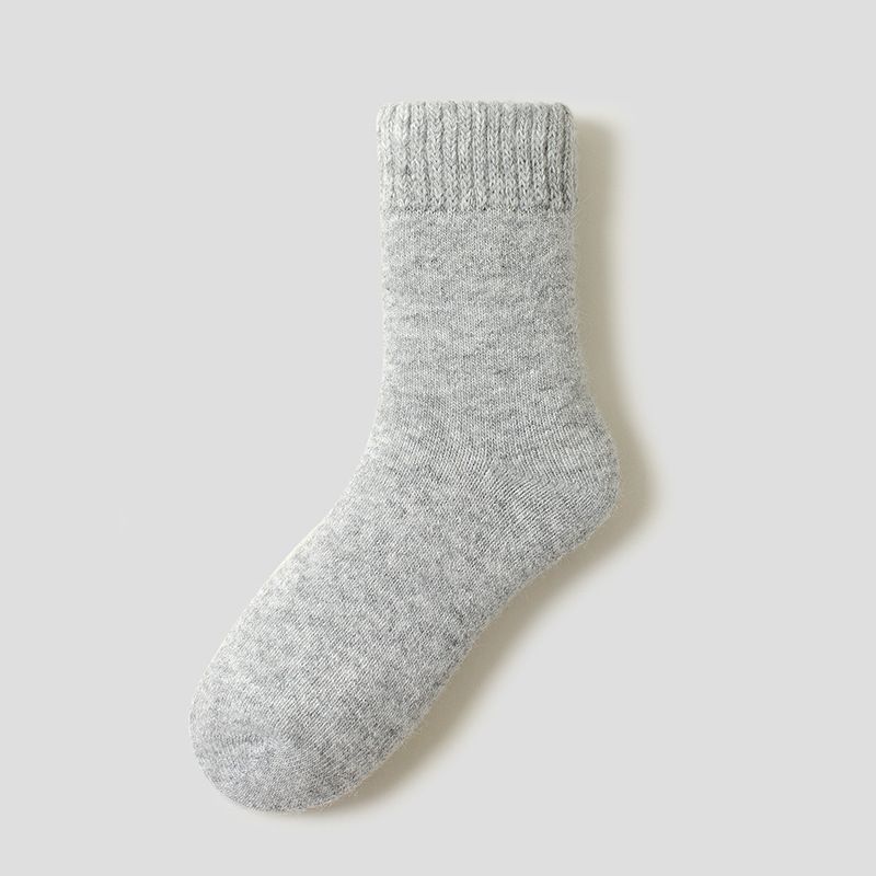 Calzini invernali spessi in lana da uomo e da donna, calzini in lana di coniglio angora, calzini spessi e caldi in spugna, calzini caldi in asciugamano_voghion.com