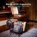 Record Player Stand,Turntable Stand,Record Player Table,Turntable Stand With Record Storage,Wooden Vinyl Record Stand,Black_voghion.com