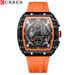 Men's And Women's Waterproof Multifunction Quartz Watch With Date Display, 6-Hand Analog Dial, Sporty Rubber Strap, Mineral Glass, Alloy Case_voghion.com