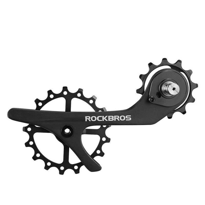 Desviador trasero de bicicleta ROCKBROS, cuadro de fibra de carbono, rueda guía 18TX, bicicleta de carretera 17-18T_voghion.com