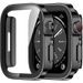 Glas + Hülle für Apple Watch 7 8 45 mm 41 mm 49 mm 44 mm 40 mm gerader Rand Displayschutzfolie Hülle iWatch 4 5 SE 6 7 8 Ultra 49 mm_voghion.com