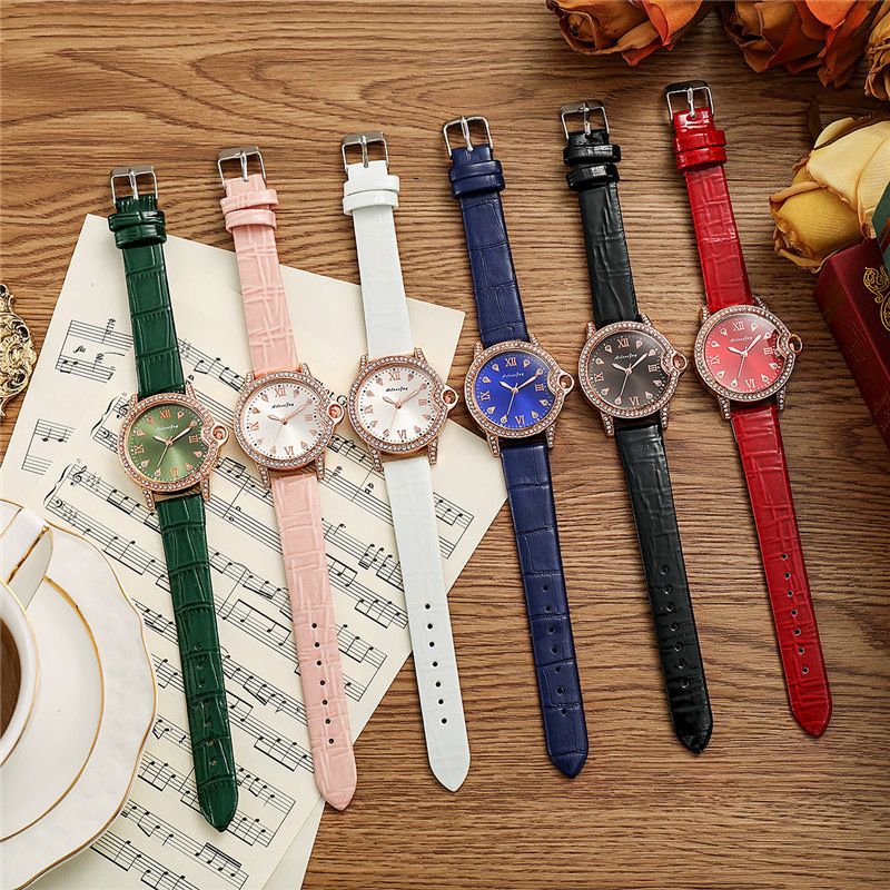 Watches For Women Women's Belt Watch Fashion Trend Diamond-set Roman Face Women's Quartz Watch_voghion.com