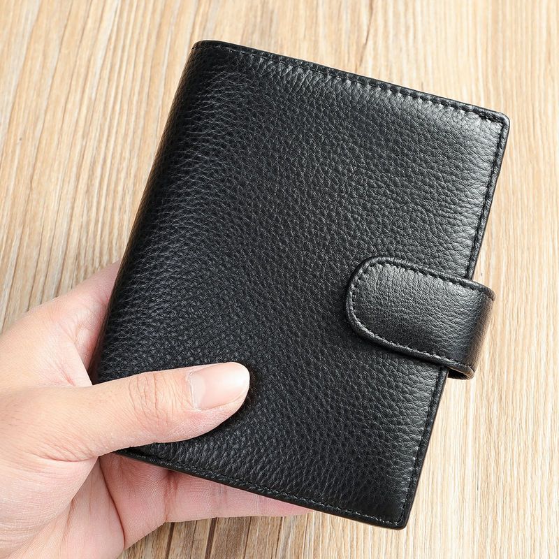 Men's Bags Wallet Men's Leather Wallet First Layer Cowhide Men's Wallet Thin Youth Business Men's Passport Bag_voghion.com