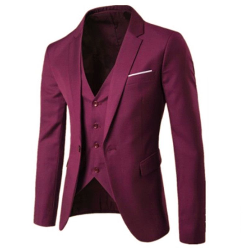 Mavi Erkek Blazer İş Ofisi 2025 Erkek Smokinleri Resmi Durumlar İçin Cepli Ceket Blazer Erkek Özel Erkek İş Slim Blazer_voghion.com