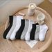 2025d Solid Color Black White Gray Mid-Calf Trendy Versatile Simple Breathable Short Unisex Sports Long Socks_voghion.com