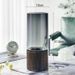 Vaso in vetro creativo Nordic INS con base rotonda in legno per tavolo da pranzo del soggiorno, composizione floreale idroponica fresca_voghion.com