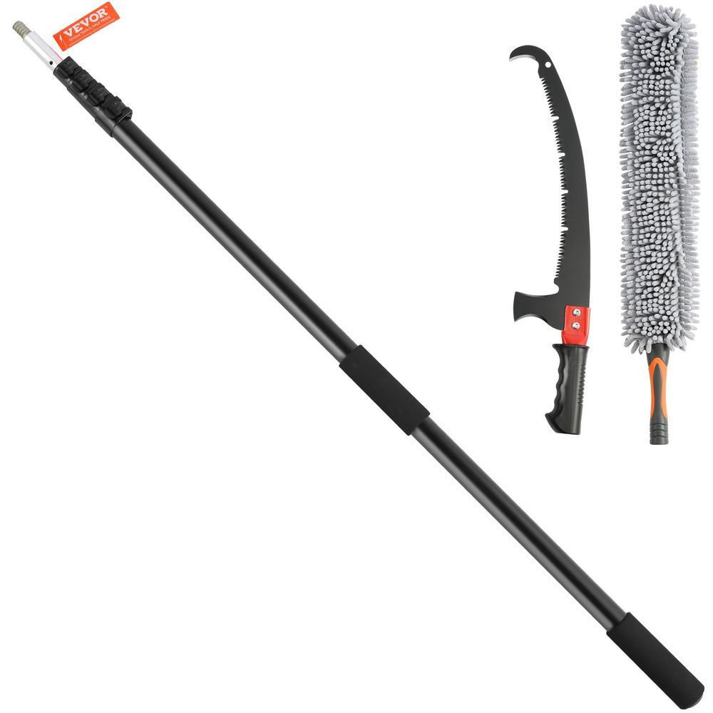 VEVOR Manual Pole Saw, 4.9-20 Ft Extendable Tree Pruner, Sharp Steel Blade For High Branches Trimming, With Lightweight Aluminum Alloy Handle And A_voghion.com