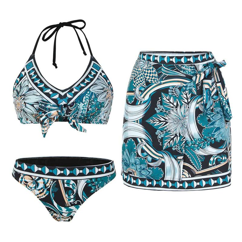 Damenbekleidung Neuer Retro Split Dreiteiliger Bikini Badeanzug Weiblicher Sexy Badeanzug Anzug_voghion.com